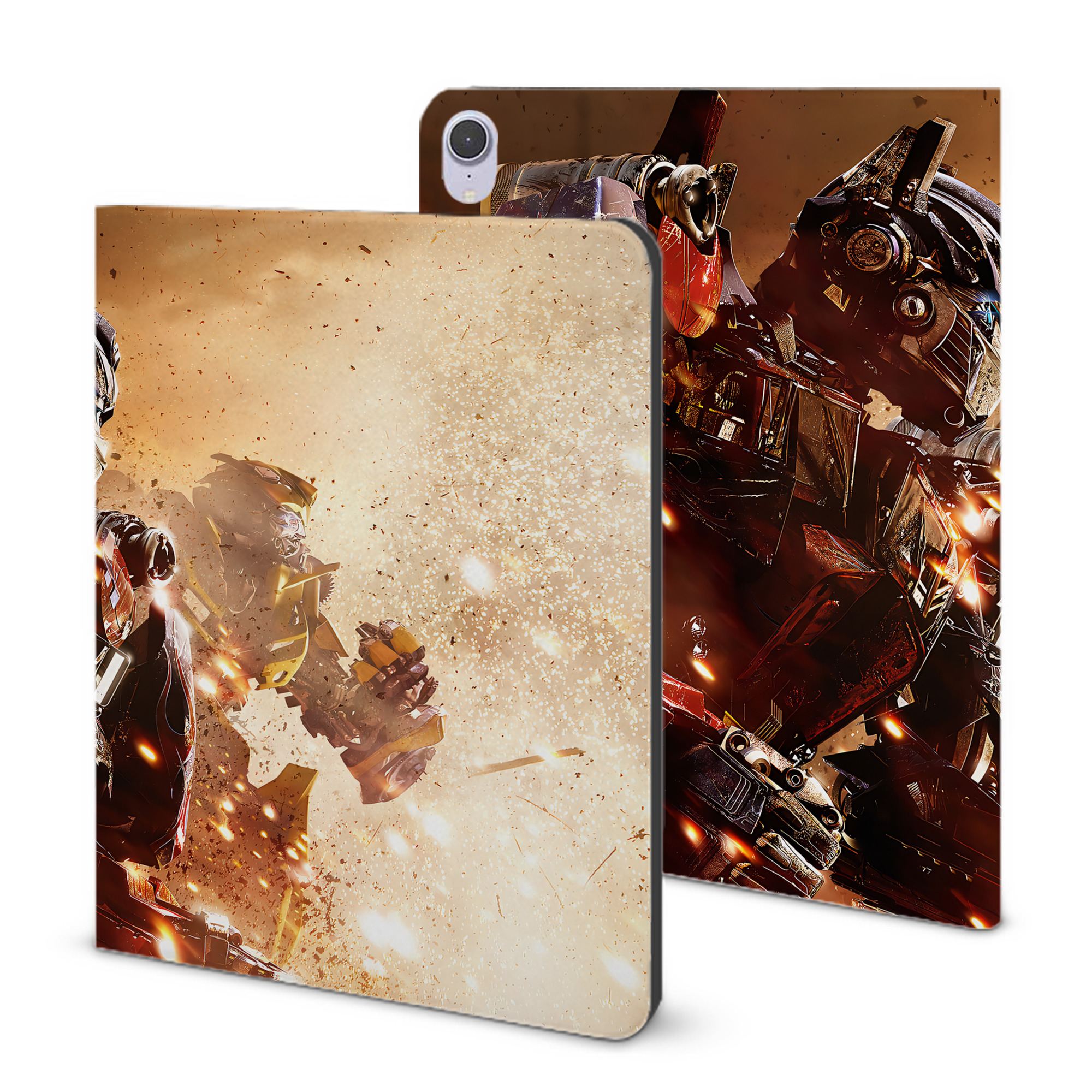 （画像用） Transformers トランスフォーマー IPad ケース ブック型 PUレザー TPU 耐衝撃 軽量 薄型 ペン収納なし 全面保護 IPad 各モデル対応